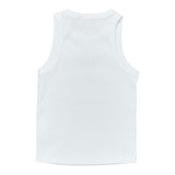 Saint Barth Canotta Tinta Unita con Stampa per Bambina BLUE002 BIANCO SAINT BARTH 