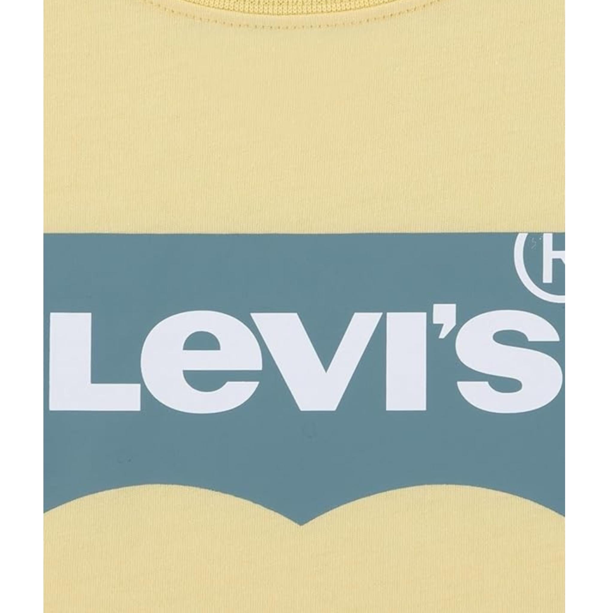 Levi'S T-Shirt Girocollo Tinta Unita con Stampa per Neonato 8E8157N GIALLO LEVI'S 