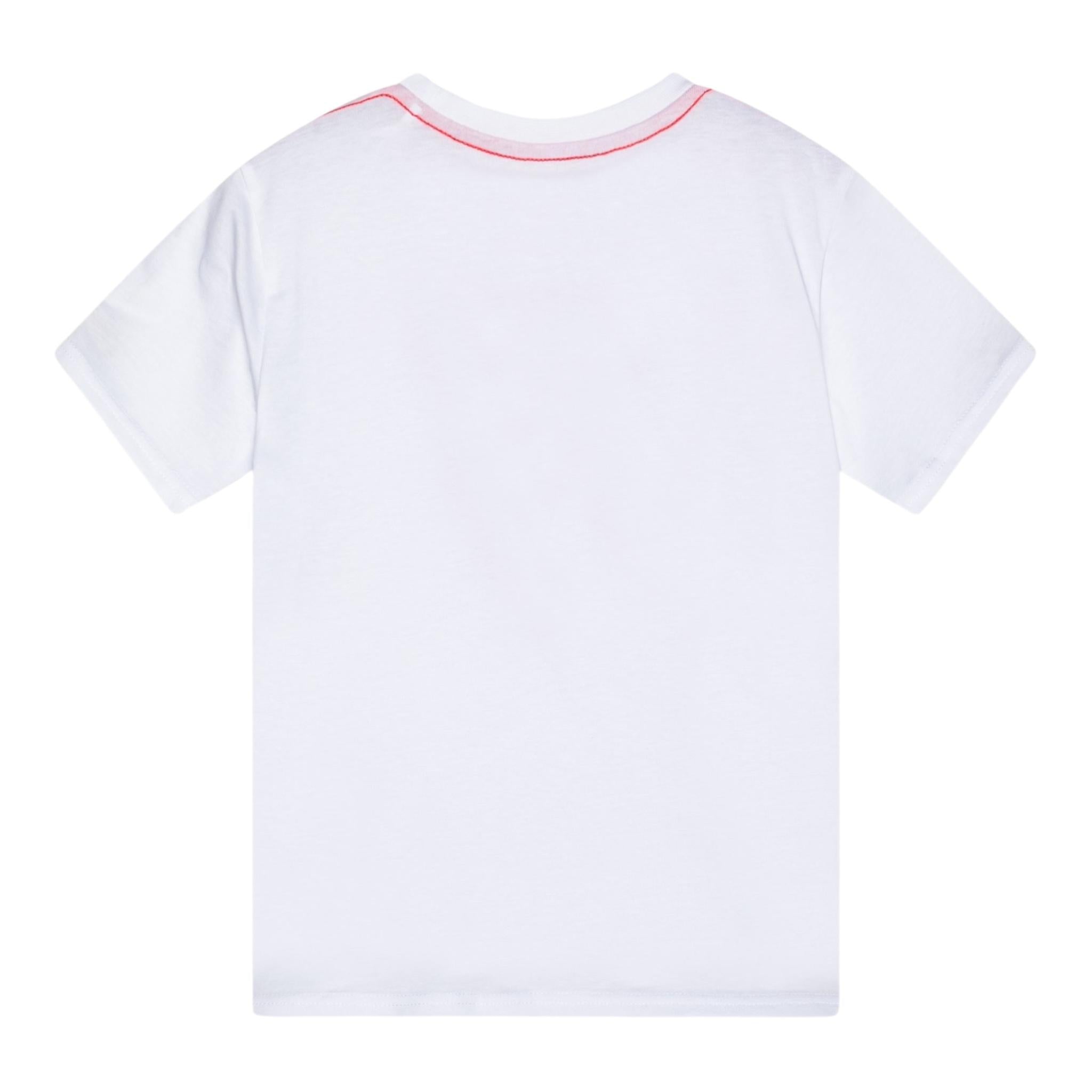 Guess T-Shirt Tinta Unita con Stampa per Bambino N73I55K8HM0X BIANCO GUESS 