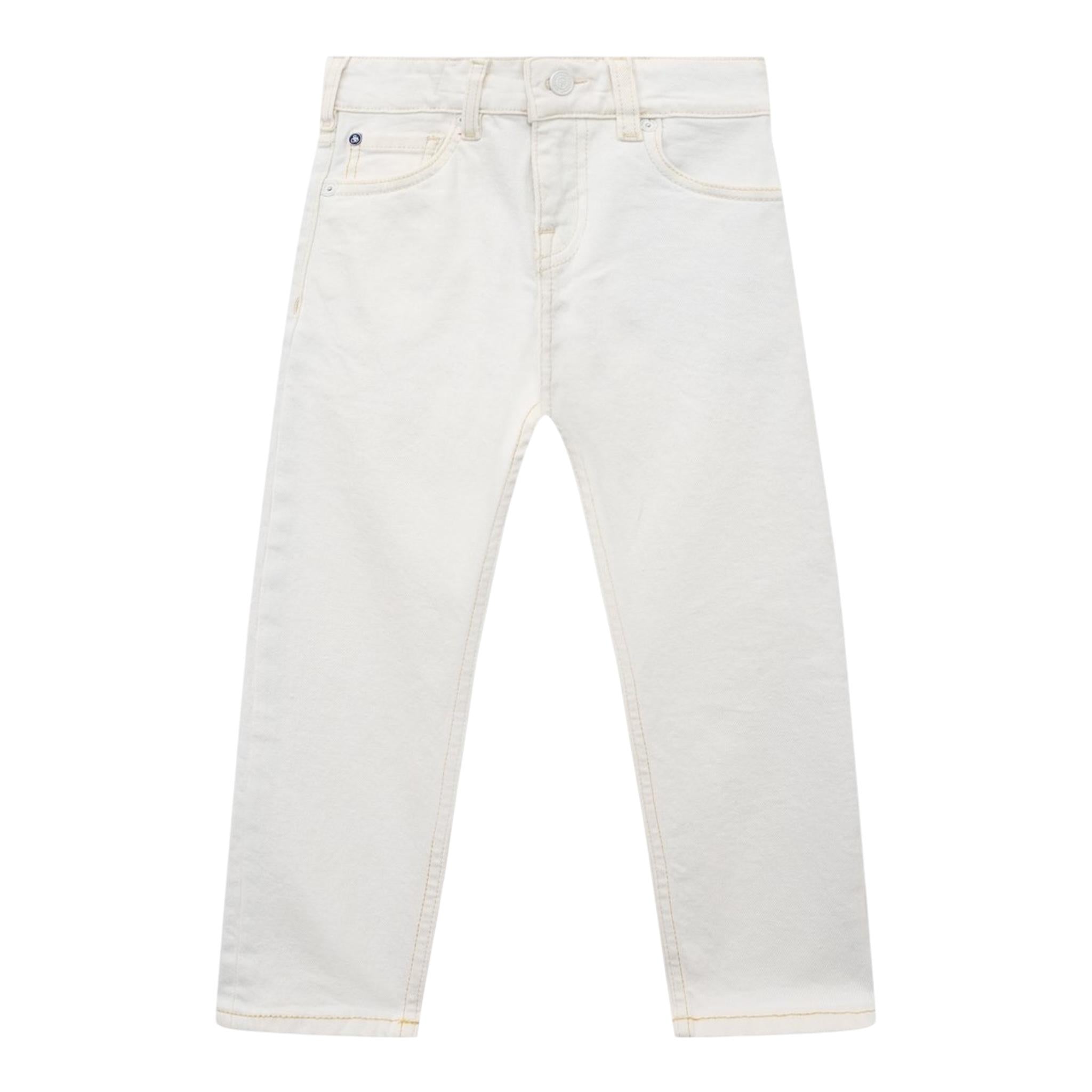 Scotch & Shrunk Pantalone Tinta Unita con Girovita Regolabile per Bambino 170392 BIANCO SCOTCH & SHRUNK 