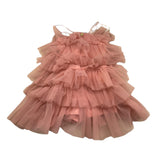 Pinko Abito Bretelline Tinta Unita In Tulle per Bambina KTA004 ROSA PINKO 