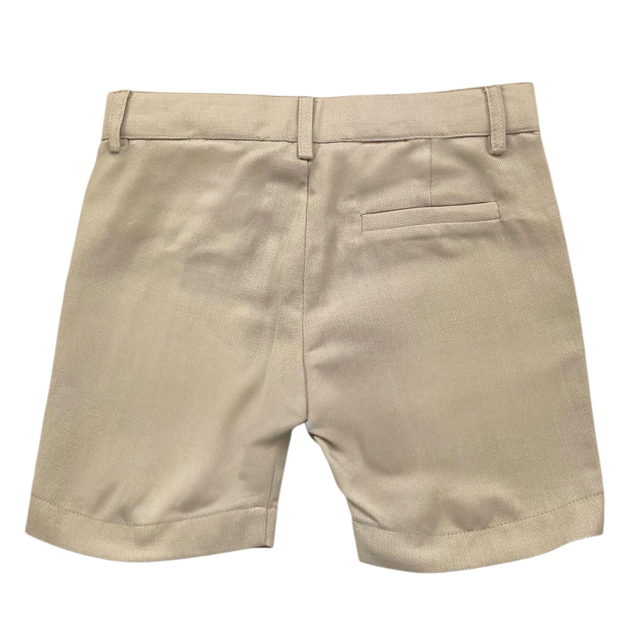 Little Bear Bermuda Tinta Unita con Girovita Regolabile per Neonato 8213 SABBIA LITTLE BEAR 