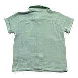 Saint Barth Camicia Mezza Manica Tinta Unita per Bambino 00861LL VERDE SAINT BARTH 
