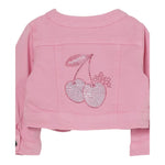 Liu Jo Giubbino In Denim Tinta Unita con Brillantini per Neonata HA5069 ROSA LIU JO 