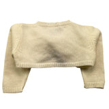 LA STUPENDERIA coprispalle tinta uita con fiocco Panna per Neonata VCSC02500 PANNA LA STUPENDERIA 