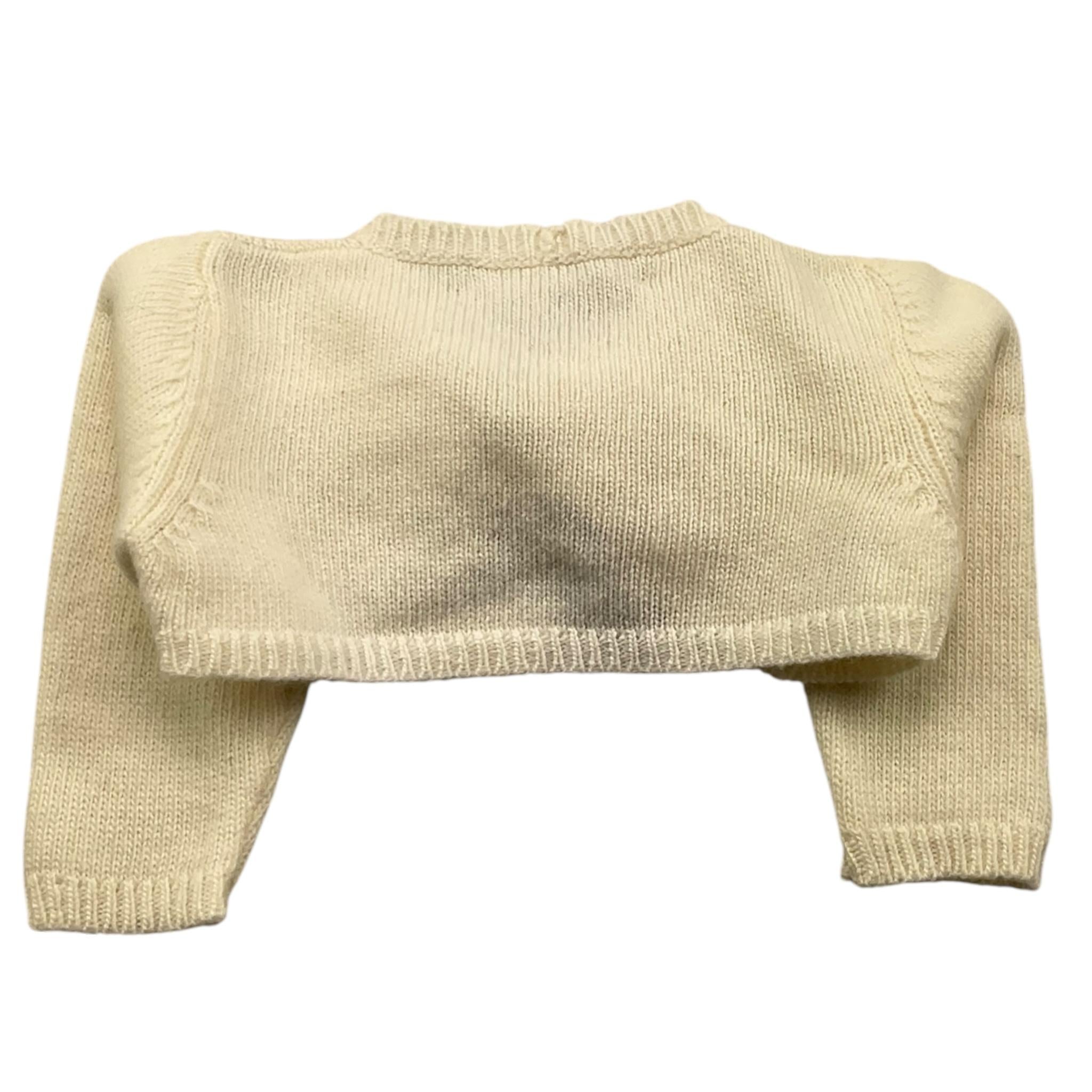 LA STUPENDERIA coprispalle tinta uita con fiocco Panna per Neonata VCSC02500 PANNA LA STUPENDERIA 