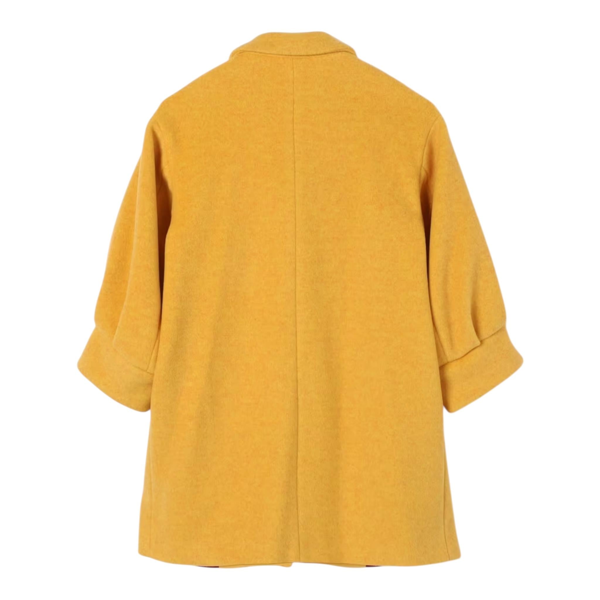 SIMONETTA cappotto tinta unita Senape per Bambina SV2A00X SENAPE SIMONETTA 