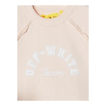 Off-White Felpa Girocollo Tinta Unita con Stampa per Bambina OBBA006S24 ROSA OFF-WHITE 