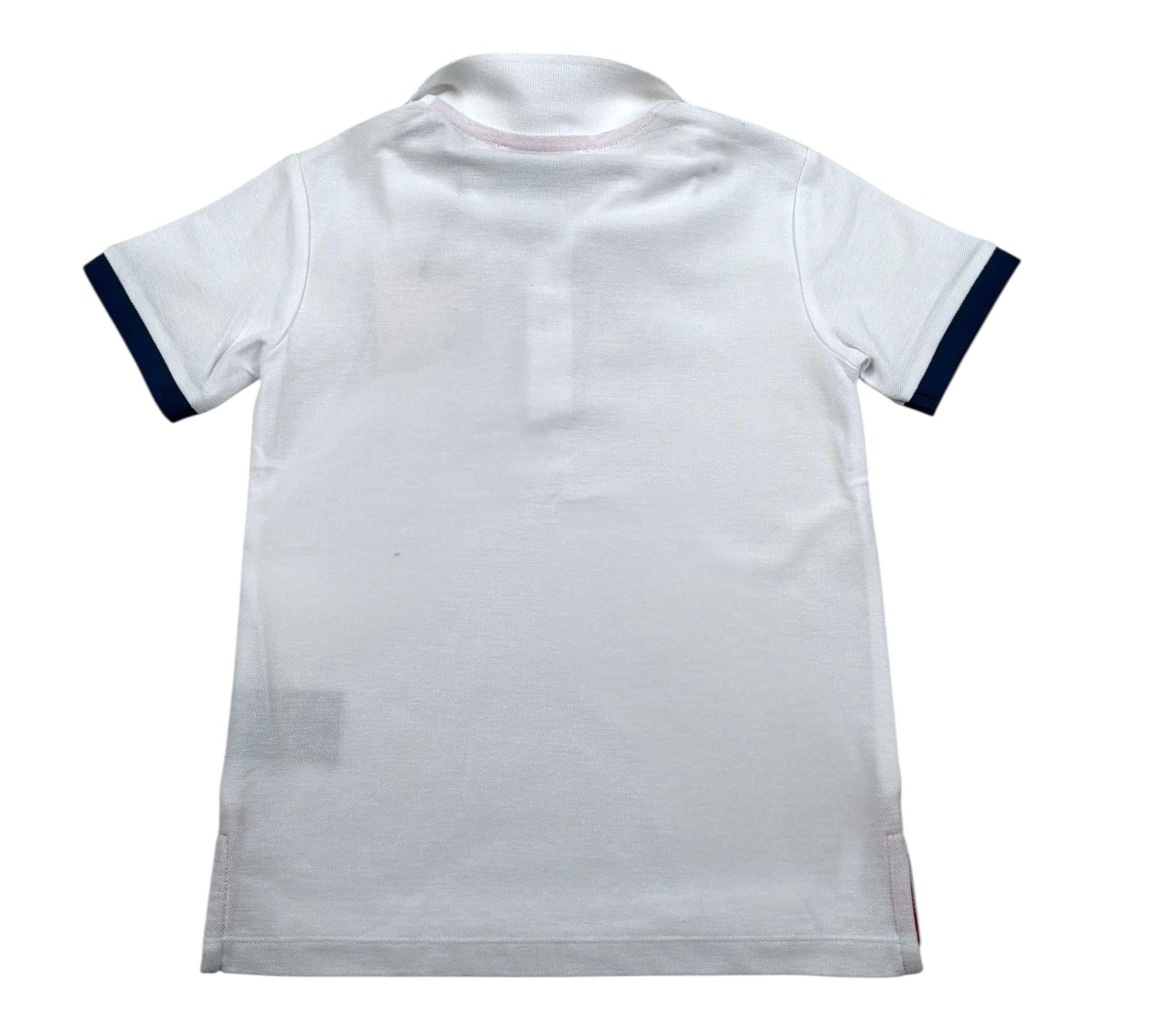 Trussardi Polo Mezza Manica Tinta Unita con Logo per Bambino TBP26006PO BIANCO TRUSSARDI 