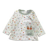 YATSI BABY completo maglia-fhettina tinta unita con fantasia a righe Bianco per Neonato 24200204 BIANCO YATSI BABY 