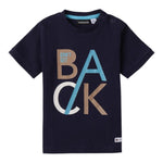 Sarabanda T-Shirt Tinta Unita con Stampa per Neonato 0B138 BLU SARABANDA 