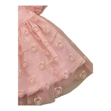 MOSCHINO abito tinta unita con ricami e tulle Rosa per Neonata MDV0CS ROSA MOSCHINO 