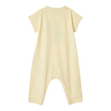 Burberry Pagliaccetto Girocollo Tinta Unita con Stampa per Neonato 8104524 PAGLIA BURBERRY 