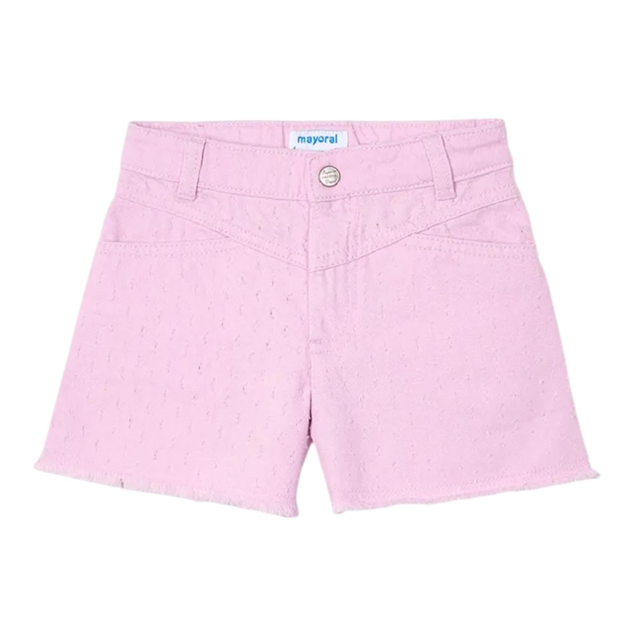 Mayoral Short tinta unita Rosa per Bambina 205 ROSA MAYORAL 