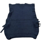 BARCELLINO gilet tinta unita scollo a v Blu per Bambina 115316J BLU BARCELLINO 