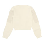 LIU JO maglia girocollo tinta unita con tasche alle maniche Panna per Bambina GF4215XX PANNA LIU JO 