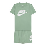 Nike Completo 2 Pezzi T-Shirt-Bermuda Tinta Unita per Neonato 86L596NX VERDE NIKE 
