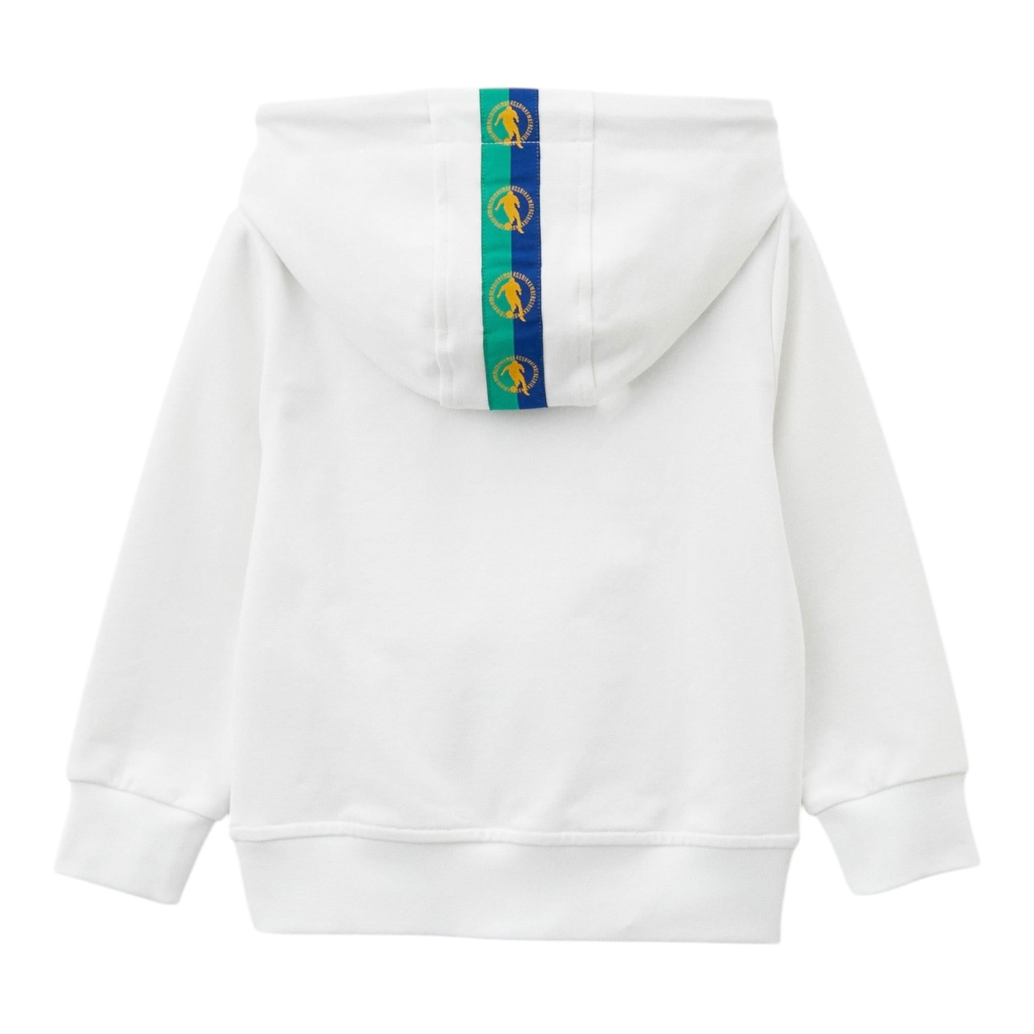 Bikkembergs Completo 2 Pezzi Felpa-Bermuda Tinta Unita per Bambino BK3017 BIANCO BiKKEMBERGS 