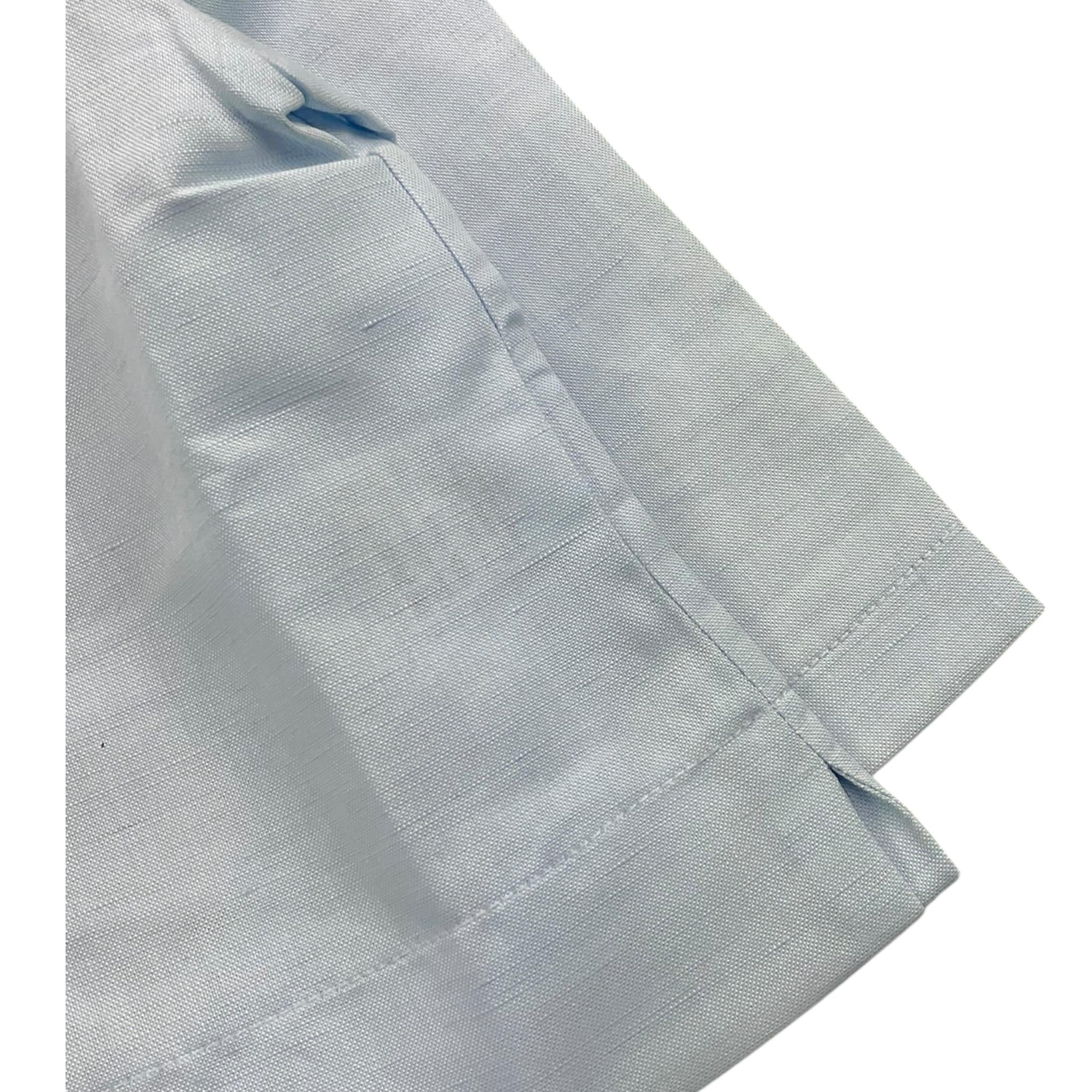La Stupenderia Camicia Tinta Unita con Manica Lunga per Neonato TJCM73D AZZURRO LA STUPENDERIA 