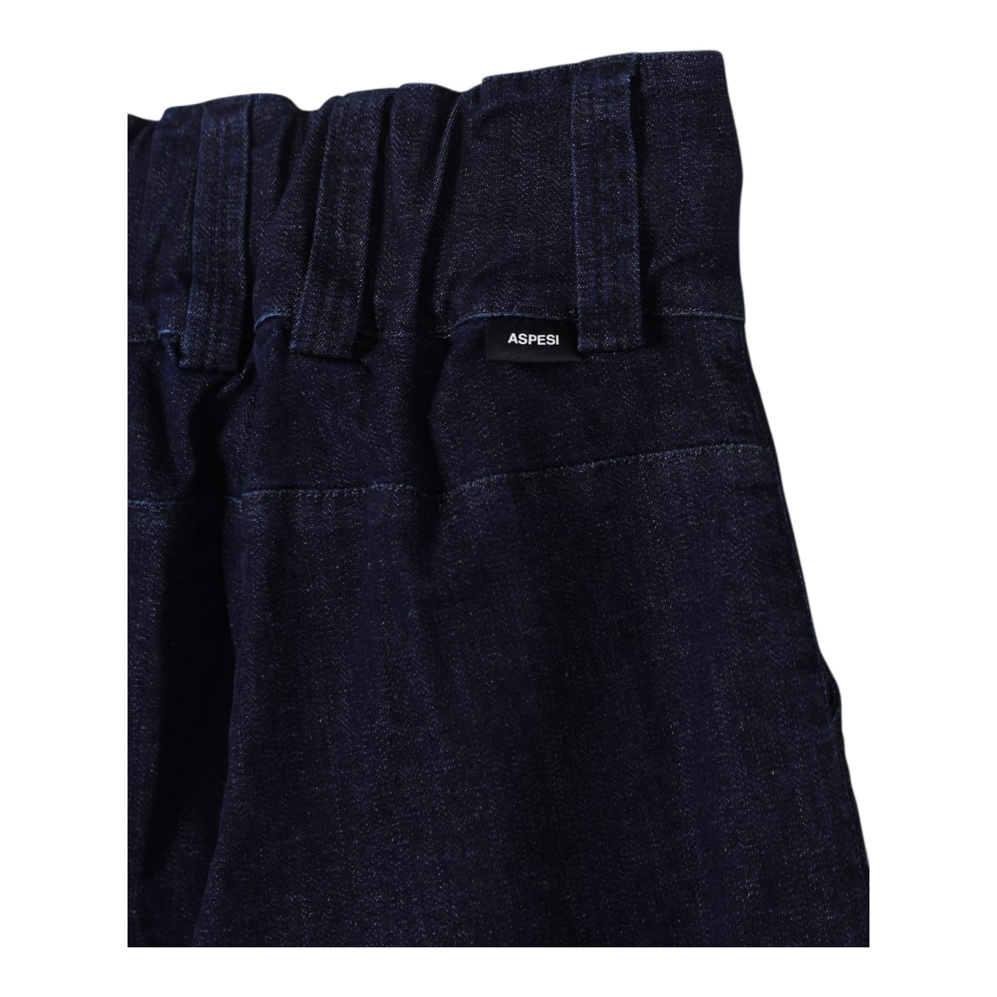Aspesi Jeans Tinta Unita Modello A Palazzo per Bambina S25082PLJ0050 BLU ASPESI 