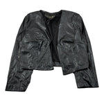 J'Aime' Giubbino In Ecopelle tinta unita Nero per Bambina 4917G NERO J'AIME' 