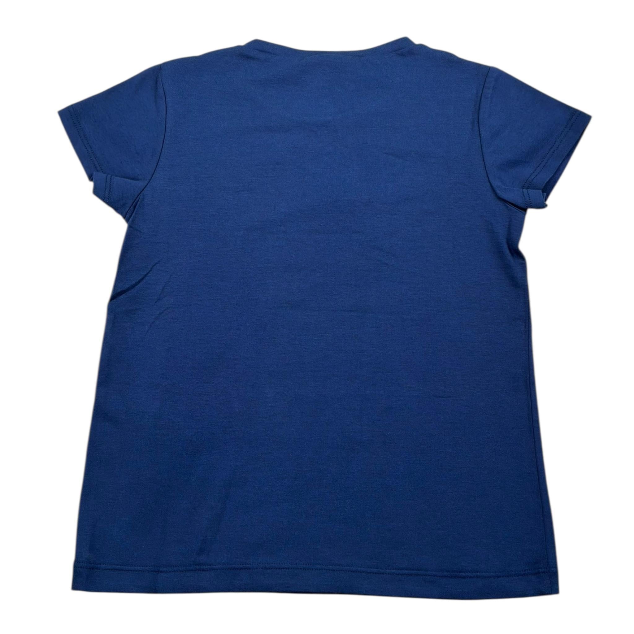 Liu Jo T-Shirt Tinta Unita con Brillantini per Bambina KA5095JXXXX BLU LIU JO 
