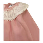 BABIDU abito tinta unita con colletto in contrasto Rosa per Neonata 92770 ROSA BABIDU 