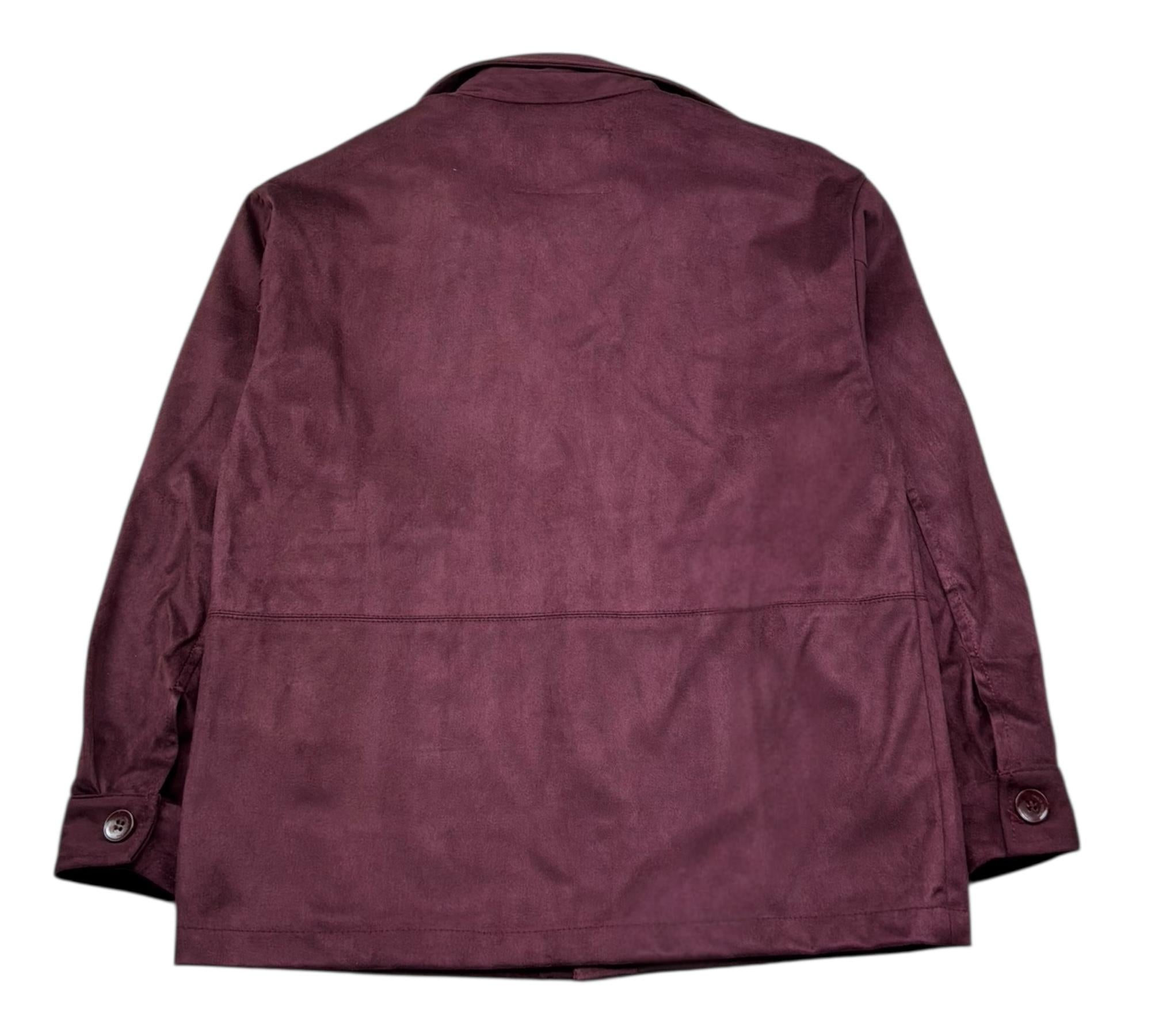 Paolo Pecora Giacca Tinta Unita Scamosciata per Bambino PP4184 BORDEAUX PAOLO PECORA 