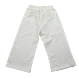 Please Pantalone Tinta Unita con Elastico In Vita per Neonata PE51172G73 BIANCO PLEASE 