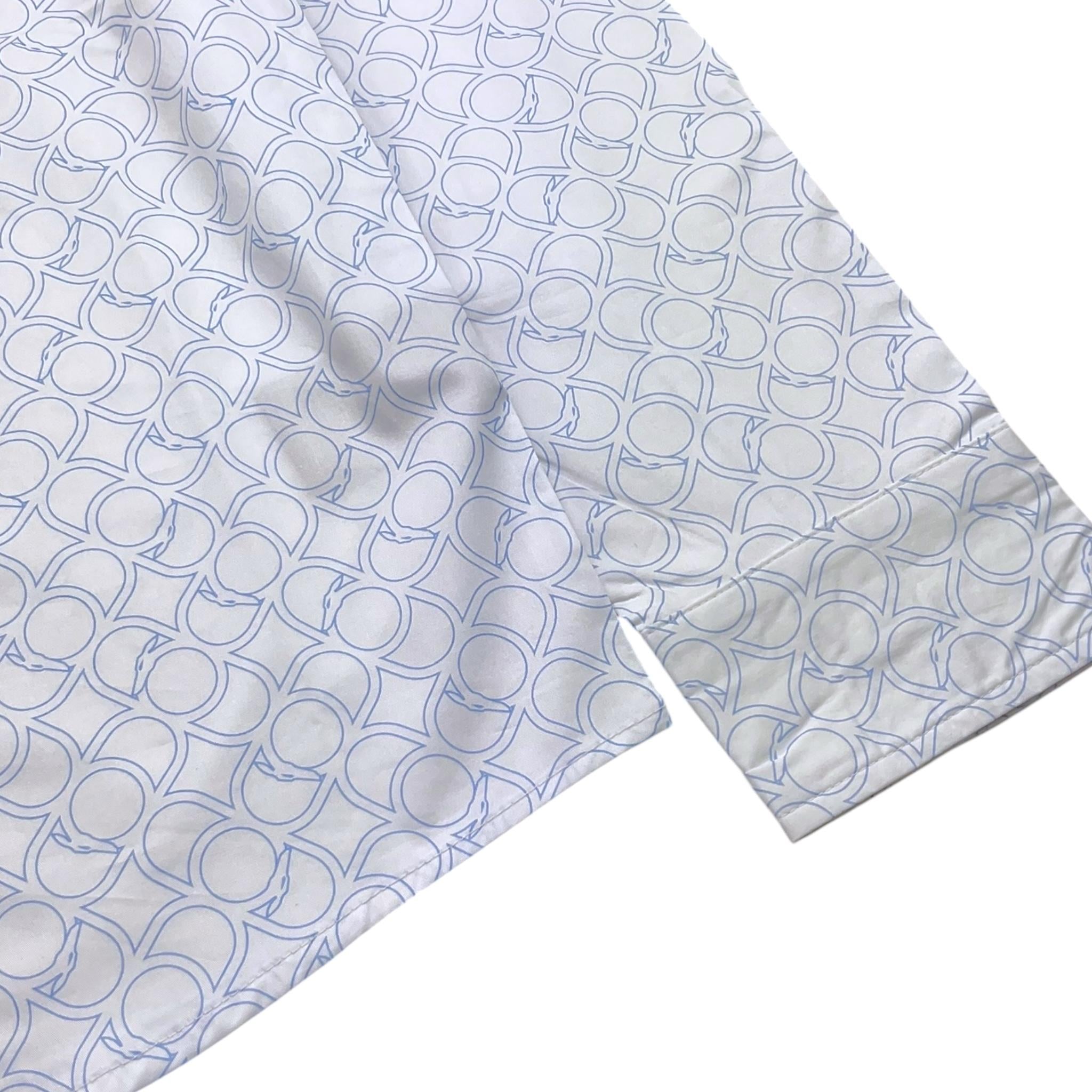 Trussardi Camicia Tinta Unita Manica Lunga con Fantasia per Bambino TBP24116CA BIANCO TRUSSARDI 