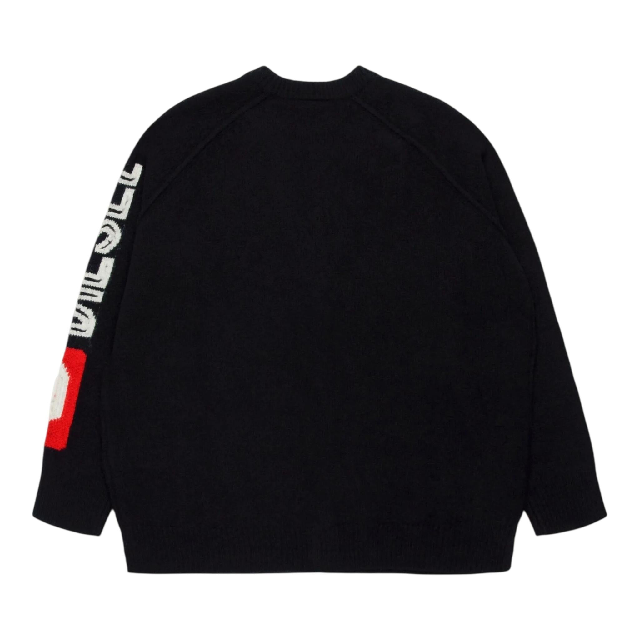 DIESEL cardigan tinta unita con stampa Nero per Bambino J02073X NERO DIESEL 