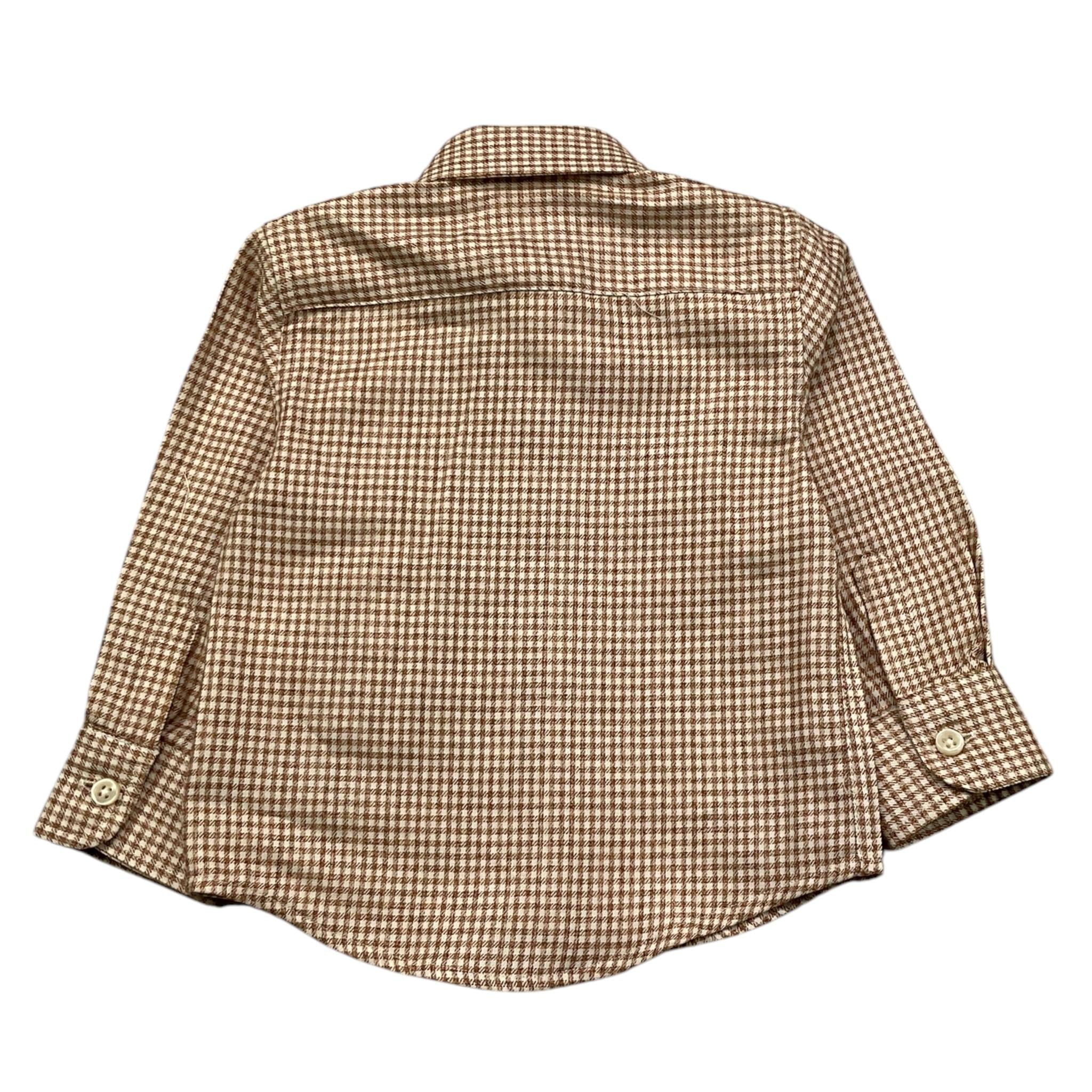 TRUSSARDI camicia manica lunga fantasia quadretti Ruggine per Neonato TIA25084CA RUGGINE TRUSSARDI 