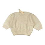 ELISABETTA FRANCHI maglia girocollo tinta unita con ricami Panna per Bambina EFMA140X PANNA ELISABETTA FRANCHI 