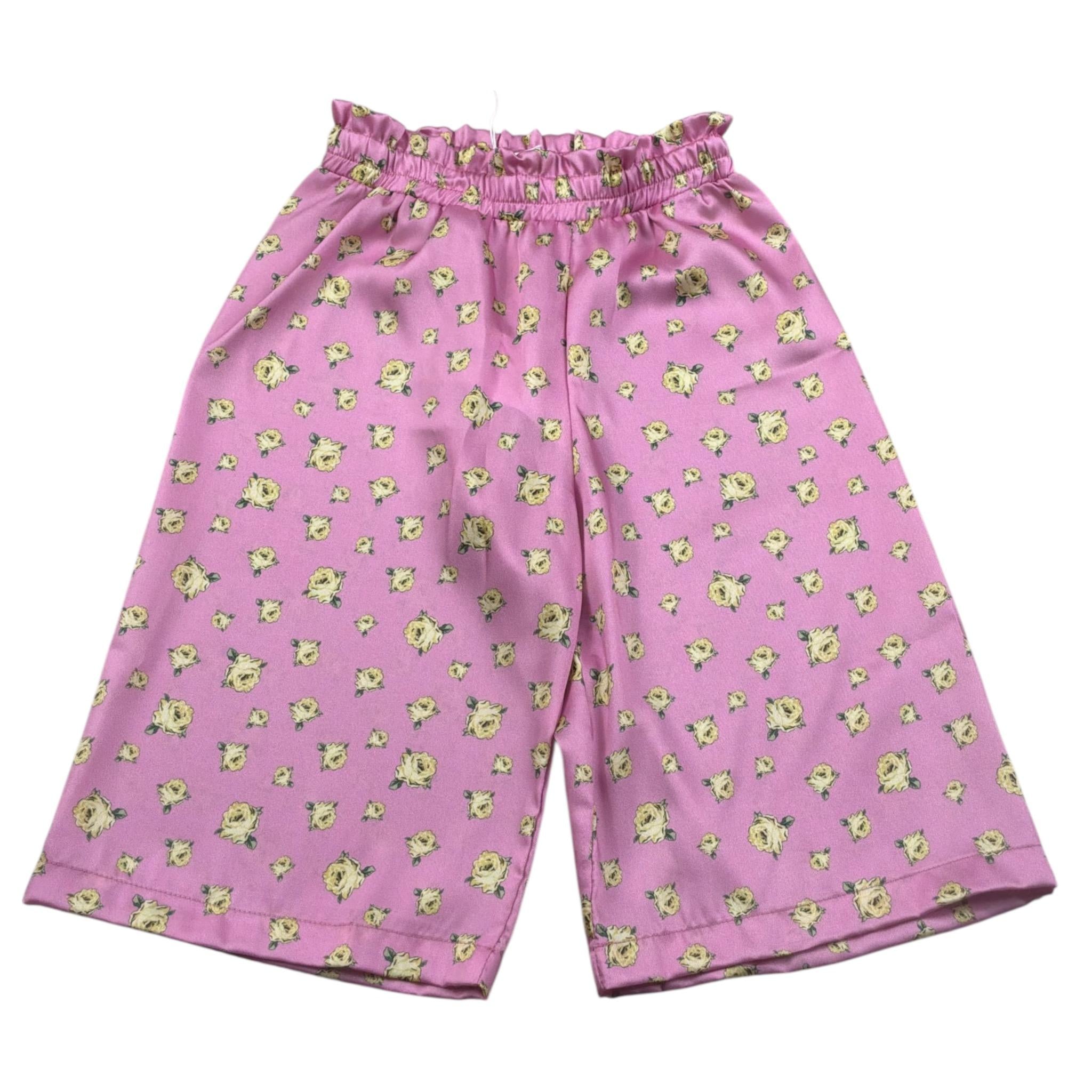 M+E' Pantalone tinta unita Modello Palazzo Rosa per Neonata UE1848 ROSA M+E' 