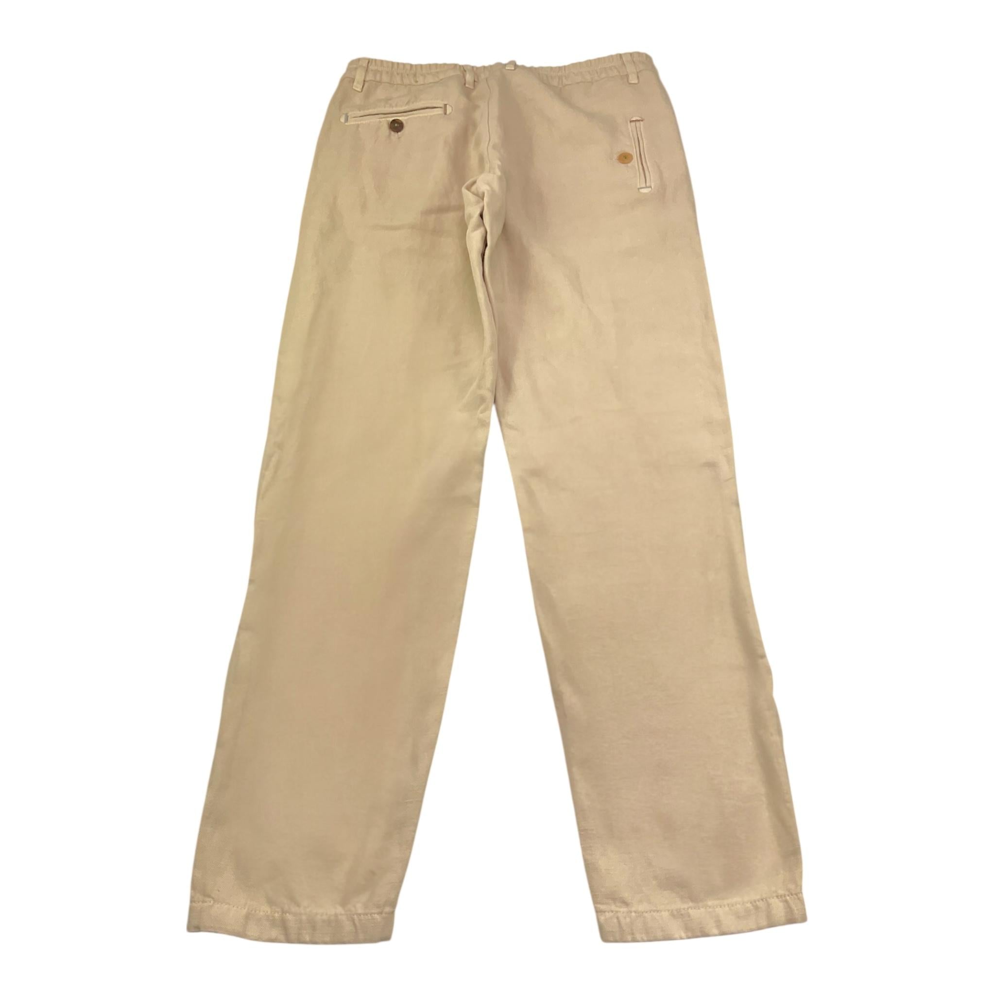 Berna Pantalone Tinta Unita con Elastico In Vita per Bambino 23111 BEIGE BERNA 