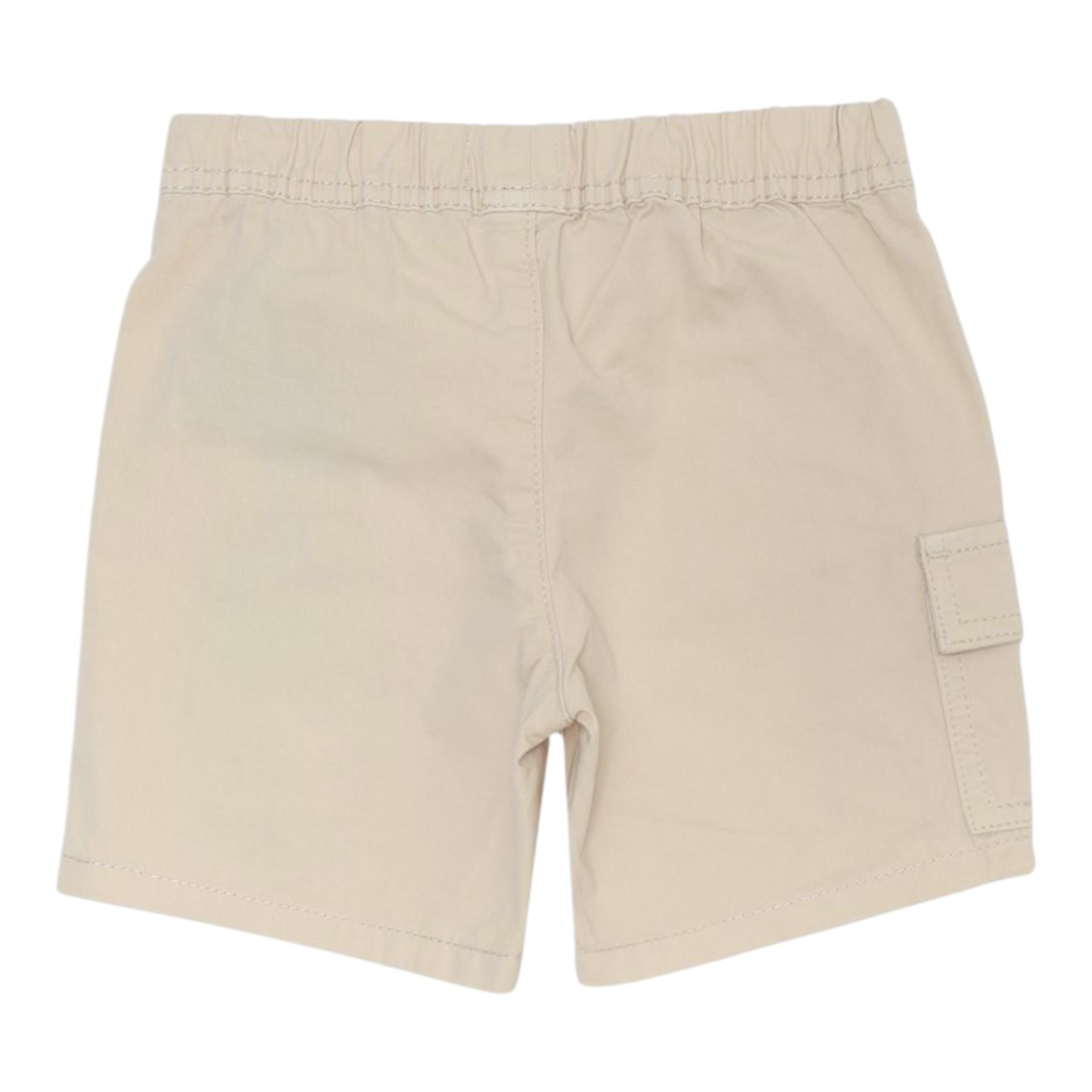 Trussardi Bermuda tinta unita con Elastico In Vita E Loghi Beige per Neonato TIP25023BE BEIGE TRUSSARDI 