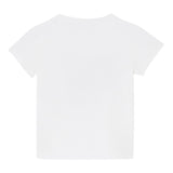 Liu Jo T-Shirt Girocollo Tinta Unita con Stampa E Brillantini per Neonata KA5093XX BIANCO LIU JO 