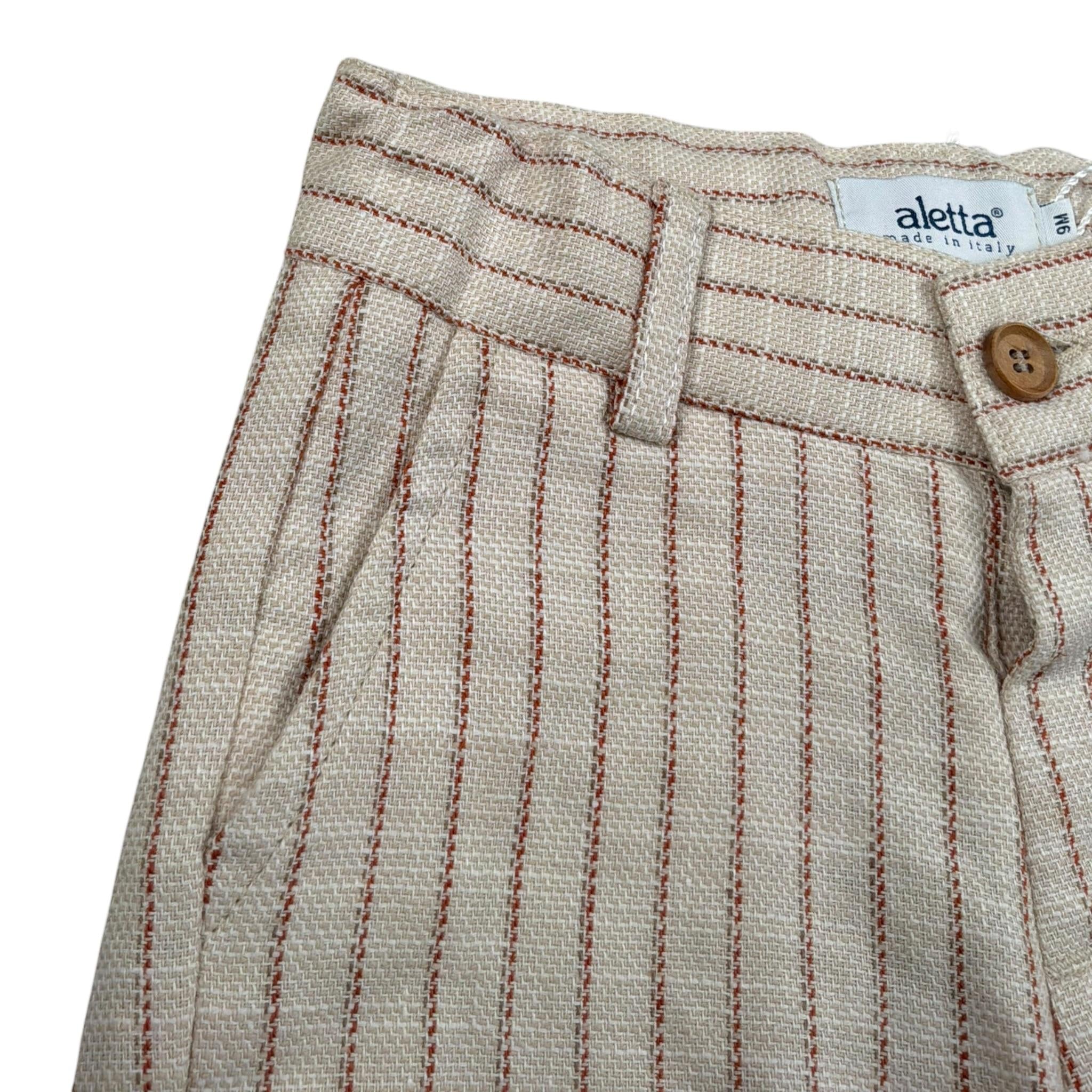 Aletta Bermuda Tinta Unita con Girovita Regolabile per Neonato M2204411 BEIGE ALETTA 