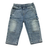 Daniele Alessandrini Jeans Tinta Unita con Elastico In Vita per Neonato 1295PD00171 AZZURRO DANIELE ALESSANDRINI 