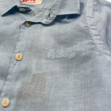 Saint Barth Camicia Manica Lunga Tinta Unita per Bambino 00555L AZZURRO SAINT BARTH 