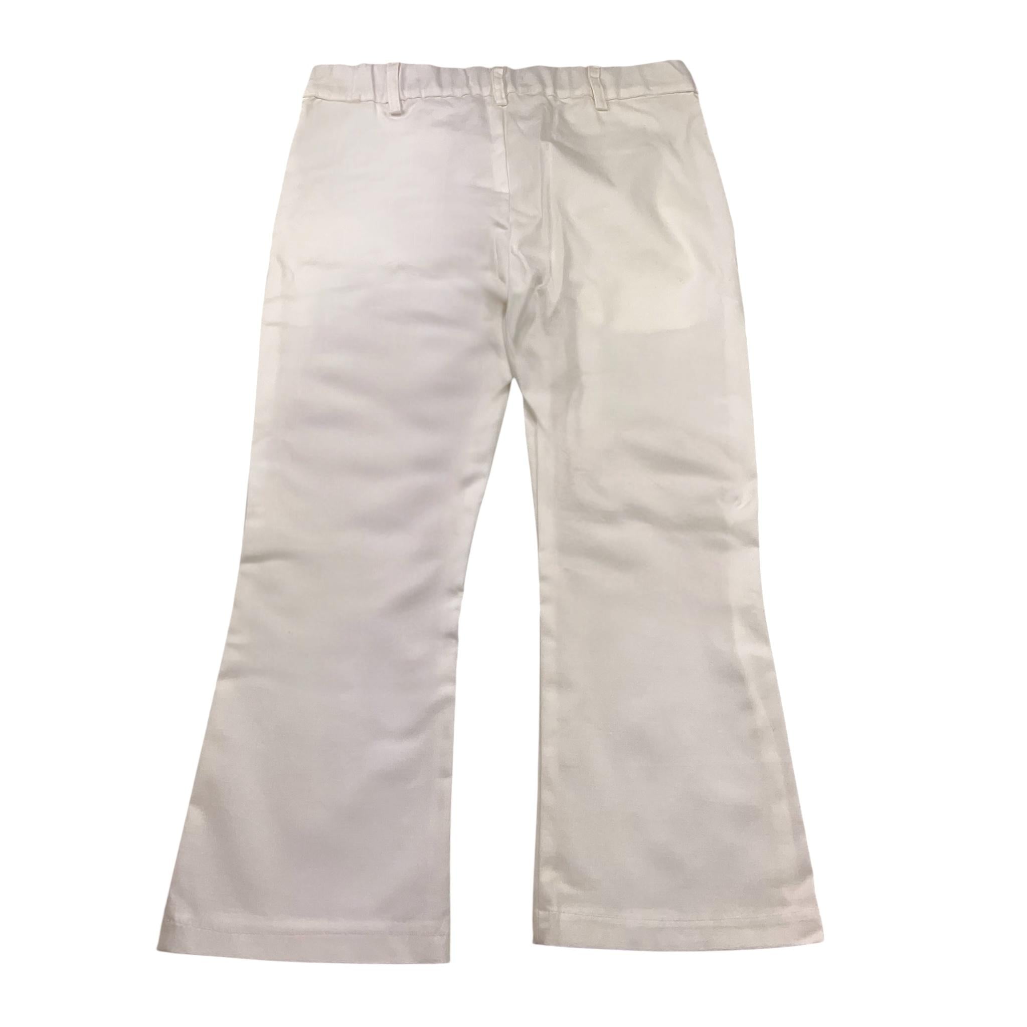 Met Pantalone Tinta Unita con Elastico In Vita per Bambina ME337 BIANCO MET 