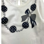 EMC shirt gircollo tinta unita con stampa Bianco per Neonata BX2284 BIANCO EMC 