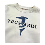 Trussardi Felpa Chiusa Girocollo Tinta Unita con Stampa per Bambino TBP26036FE PANNA TRUSSARDI 