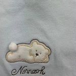 NINNAOH bavetta tinta unita con stampa Azzurro per Neonato I23218 AZZURRO NINNAOH 