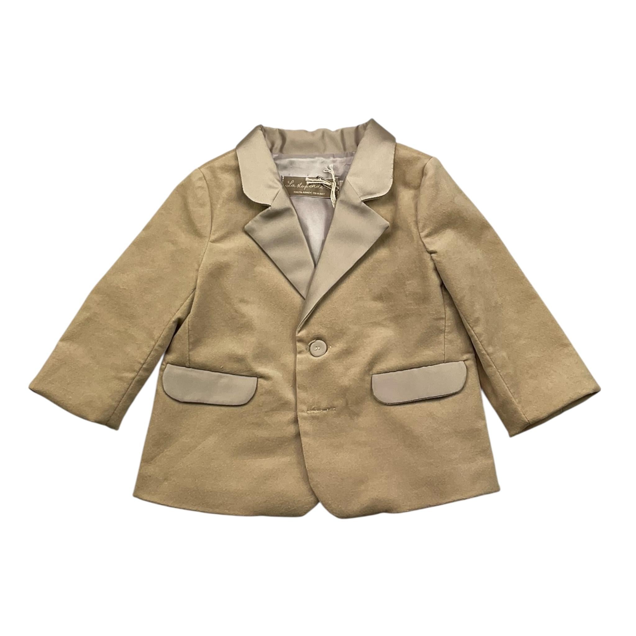 LA STUPENDERIA giacca tinta unita mnopetto Beige per Neonato CCGH51 BEIGE LA STUPENDERIA 
