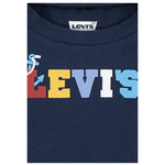 Levi'S T-Shirt Girocollo Tinta Unita con Stampe per Neonato 6EM319 BLU LEVI'S 