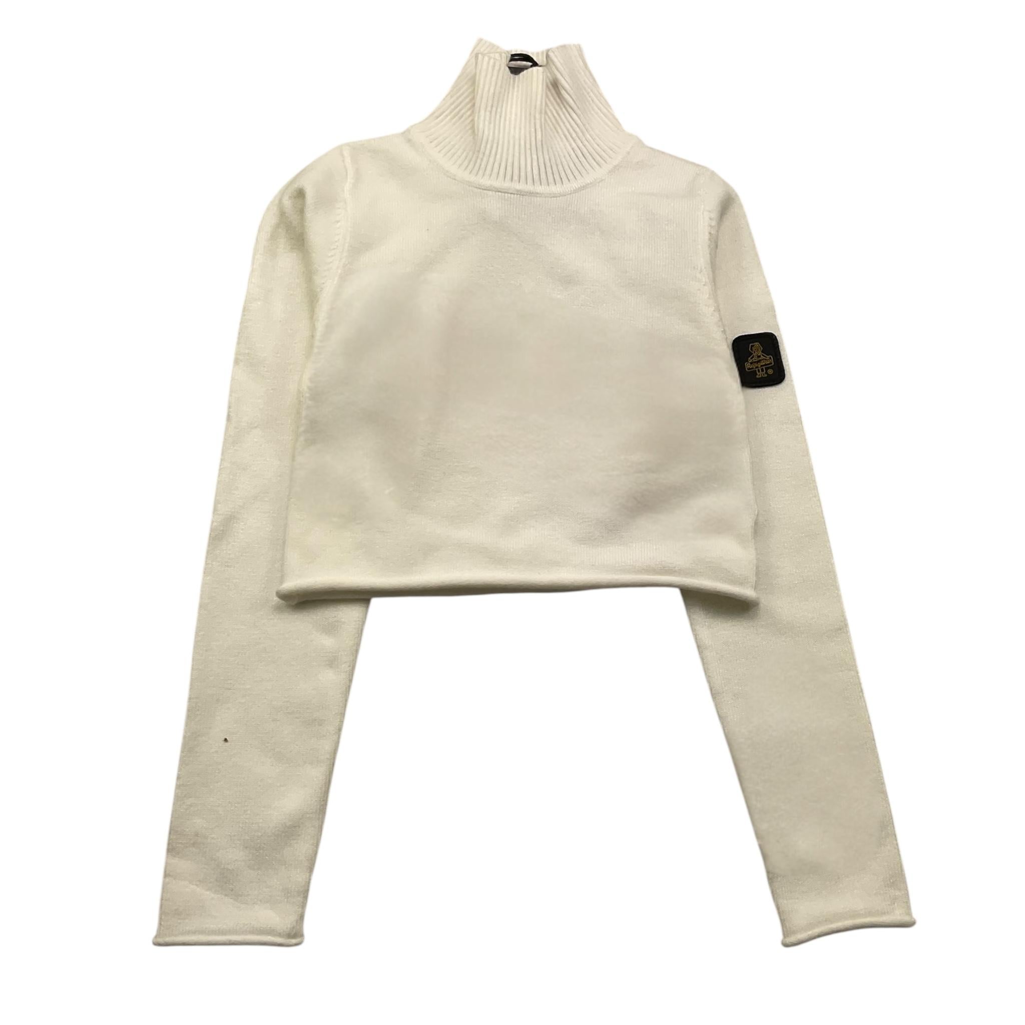 REFRIGIWEAR maglia collo alto tinta unita modello crop Panna per Bambina RWG925X PANNA REFRIGIWEAR 