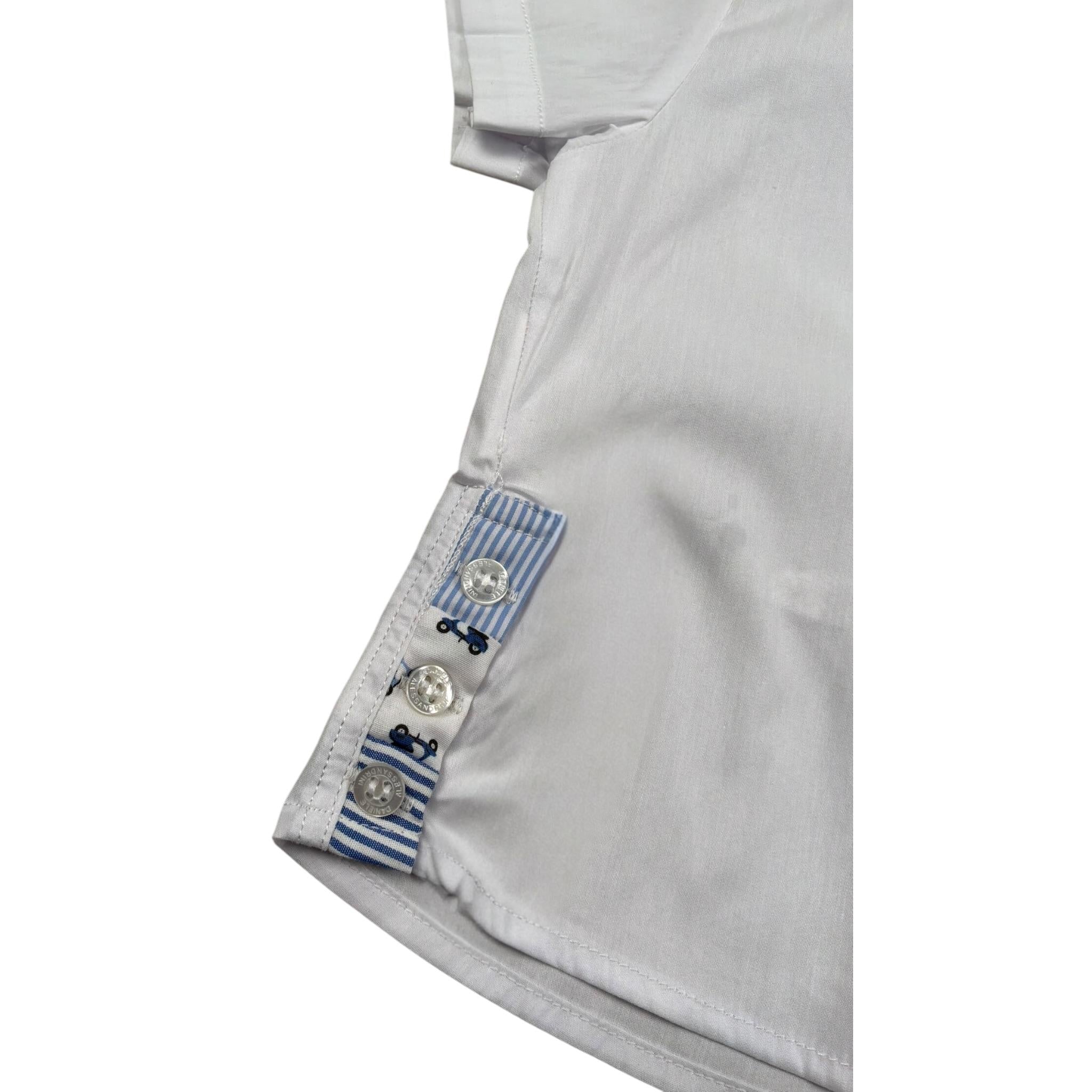 Daniele Alessandrini Camicia Manica Lunga Tinta Unita con Taschino per Neonato 1296C00028 BIANCO DANIELE ALESSANDRINI 
