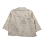 La Stupenderia Camicia Tinta Unita con Collo Coreano per Neonato TCCM73 BEIGE LA STUPENDERIA 