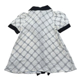 Elisabetta Franchi Abito Bicolore Mezza Manica con Fantasia per Neonata EGAB195 BIANCO/NERO ELISABETTA FRANCHI 